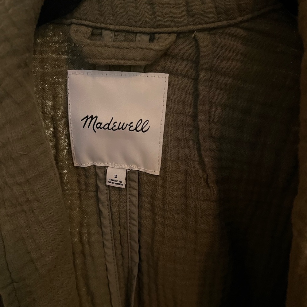 Madewell Women's Olive Green Quilted Jacket
